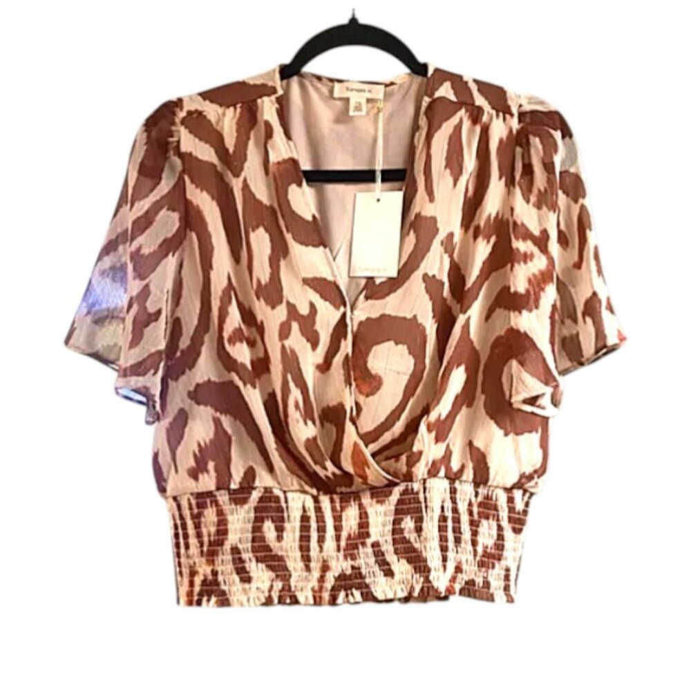 NWT Tamara H. Animal Print‎ Blouse